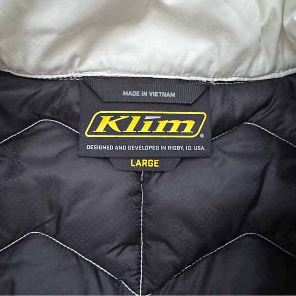 Klim Quilted Black and White Vest with Fitted Silhouette - Picture 4 of 10
